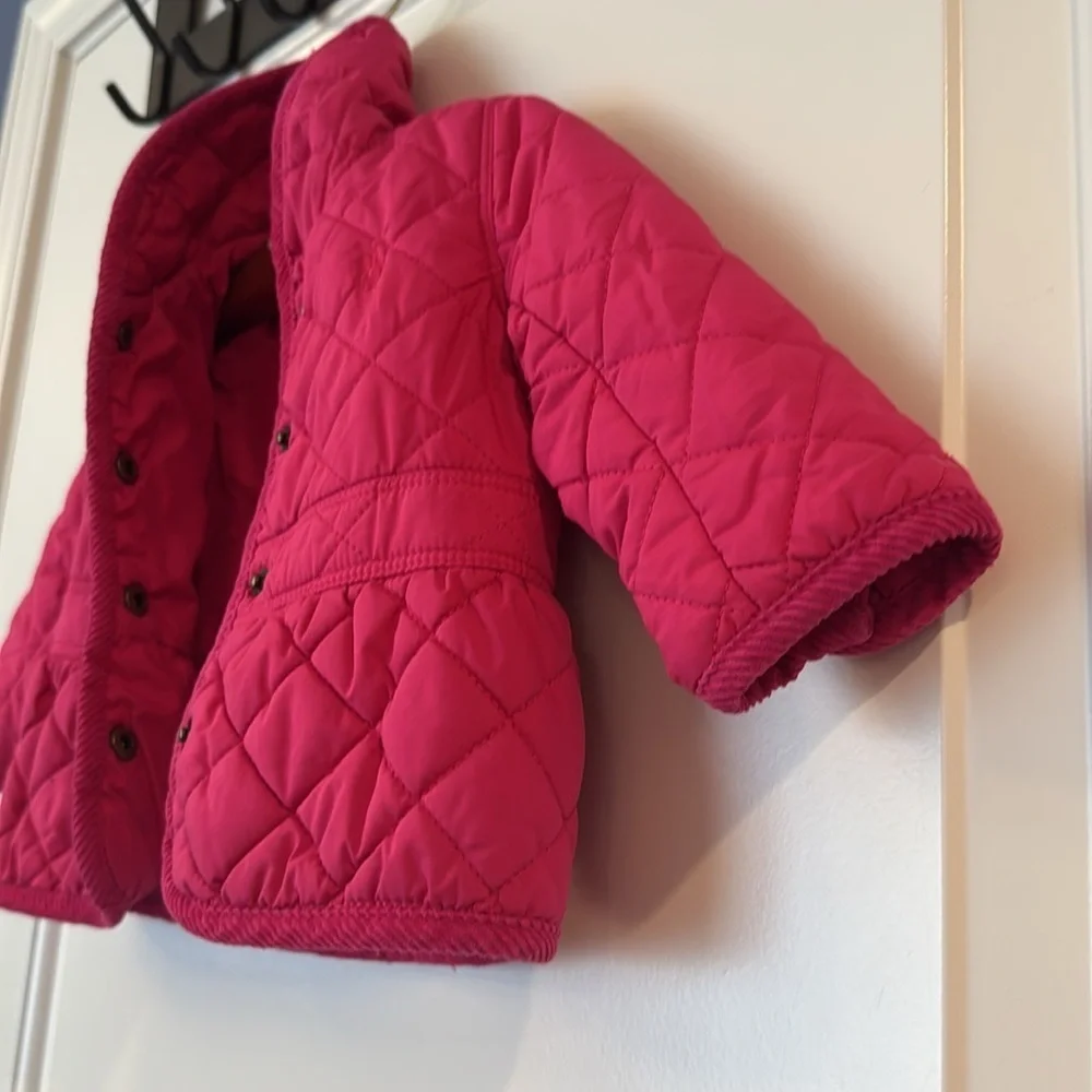Ralph Lauren 6 months baby girls quilted jacket pink